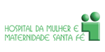 Logo hospital da mulher e maternidade santa fé